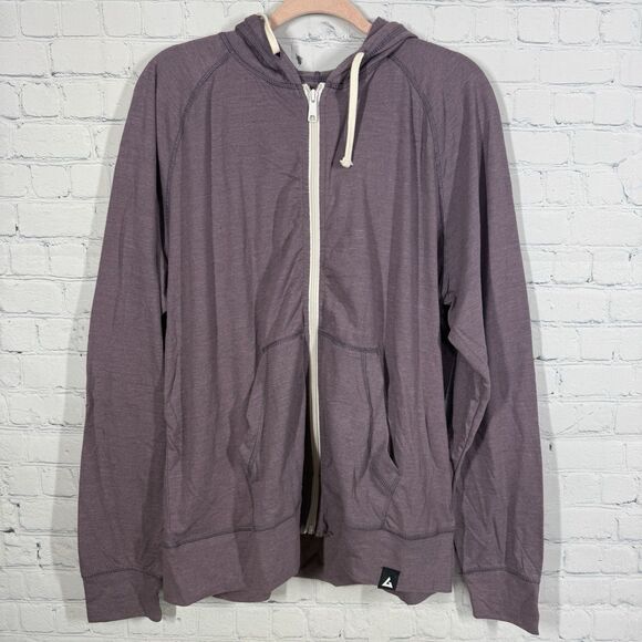 American Giant Full Zip Hoodie Women XL All Year Around Lavender Run Outdoor - Picture 2 of 12
